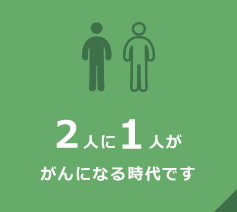 2人に1人ががんになる時代です